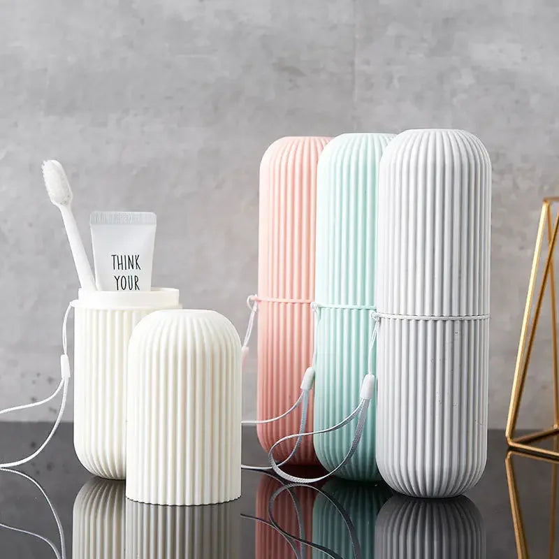 Storage Solutions Portable Toothbrush & Toothpaste Travel Case