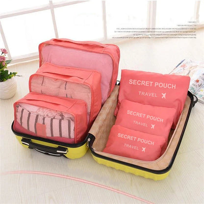 Storage Solutions 6-Piece Travel Packing Cube Set